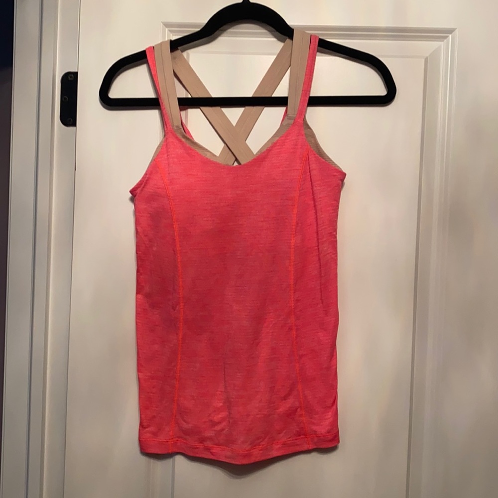 Lulu tank with built in sports bra